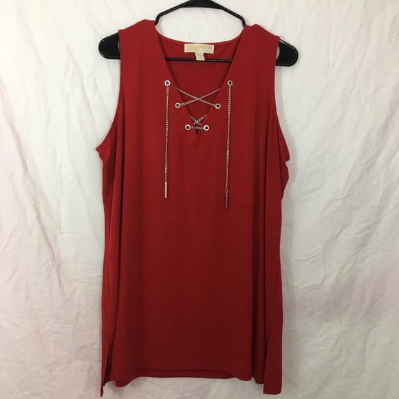 michael kors blouses red